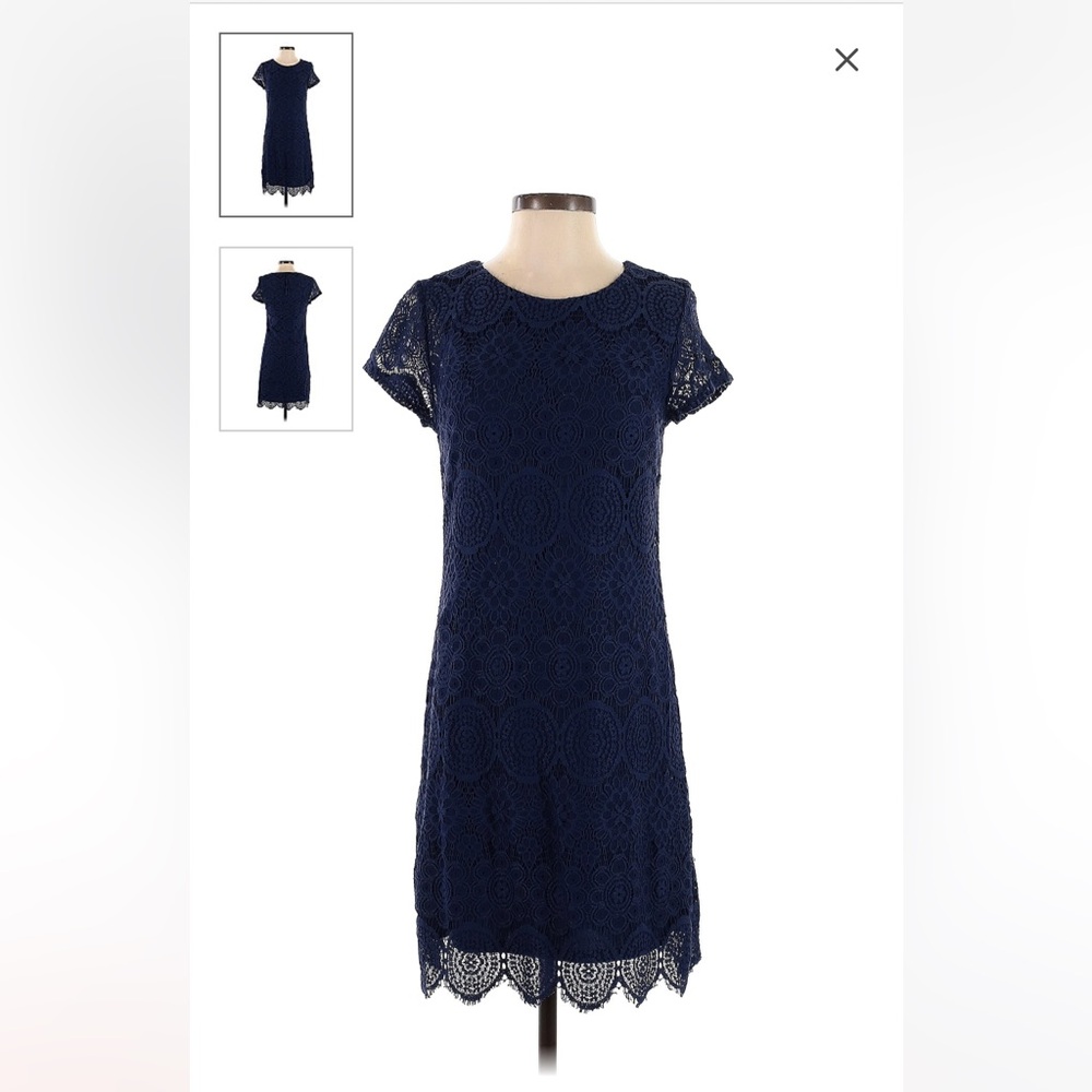 Navy Lace Dress